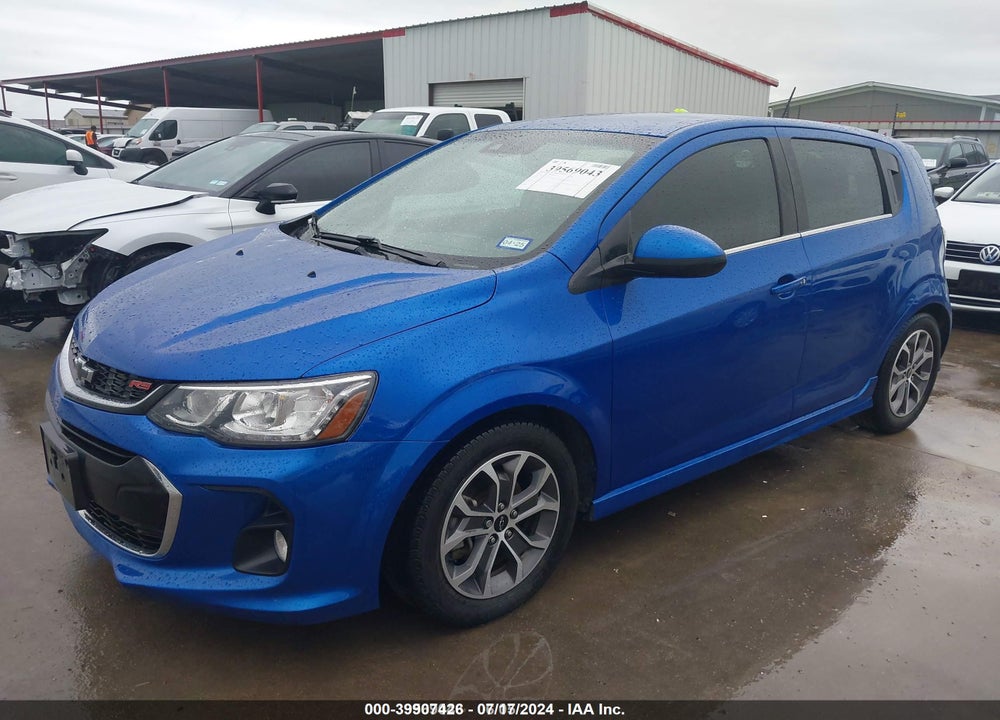 2019 CHEVROLET SONIC LT AUTO VIN: 1G1JD6SB1K4124017