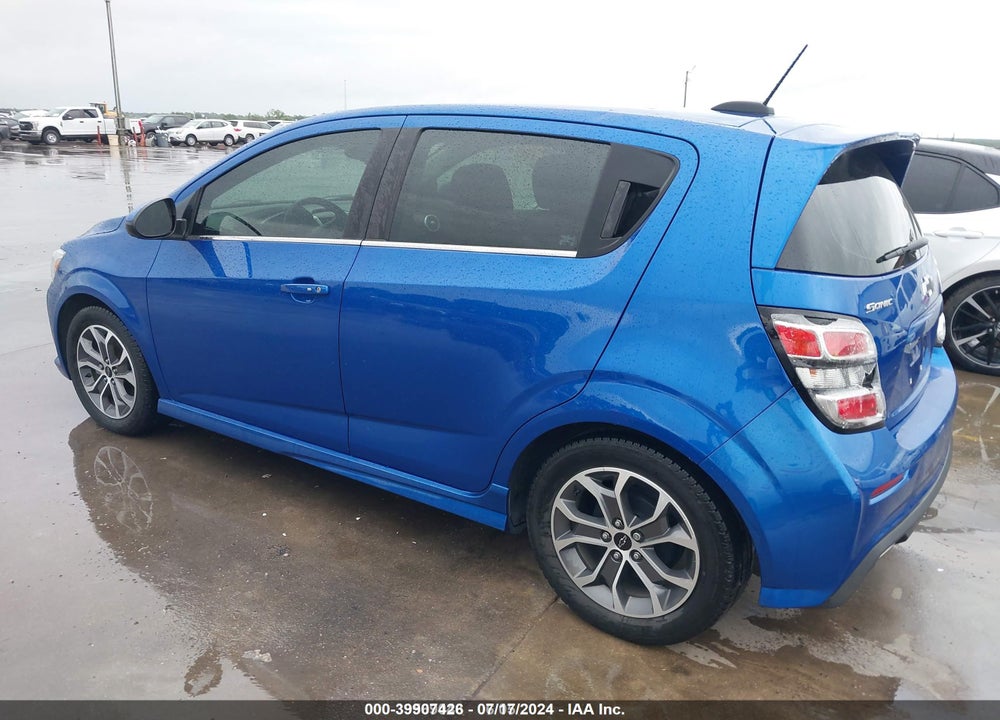 2019 CHEVROLET SONIC LT AUTO VIN: 1G1JD6SB1K4124017