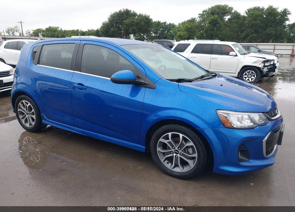 2019 CHEVROLET SONIC LT AUTO VIN: 1G1JD6SB1K4124017