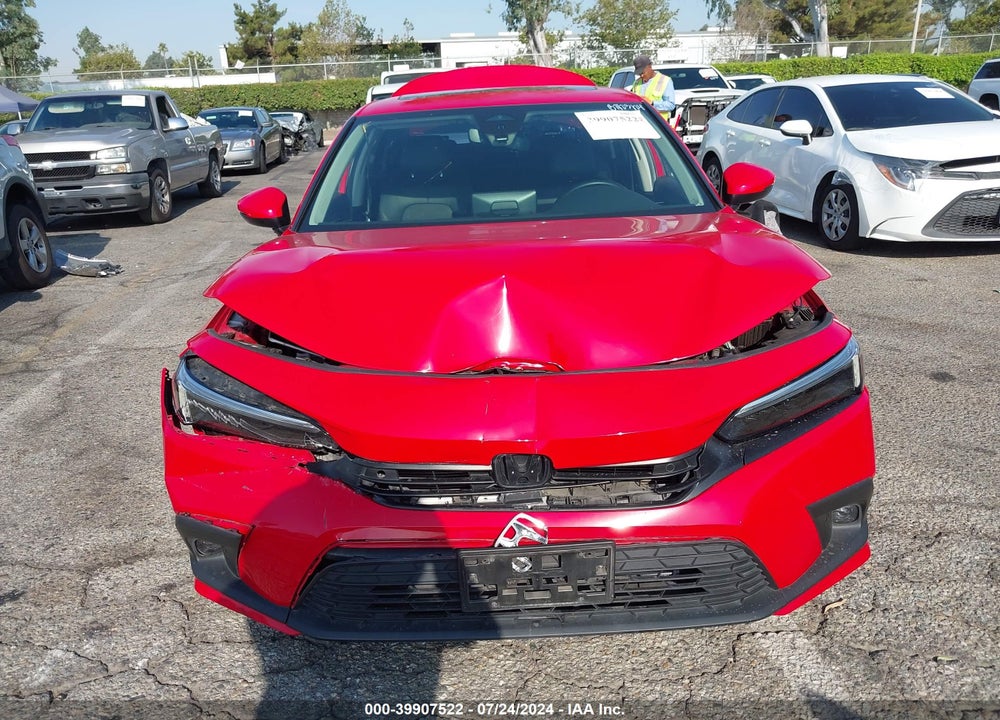2022 HONDA CIVIC TOURING VIN: 2HGFE1F96NH316451