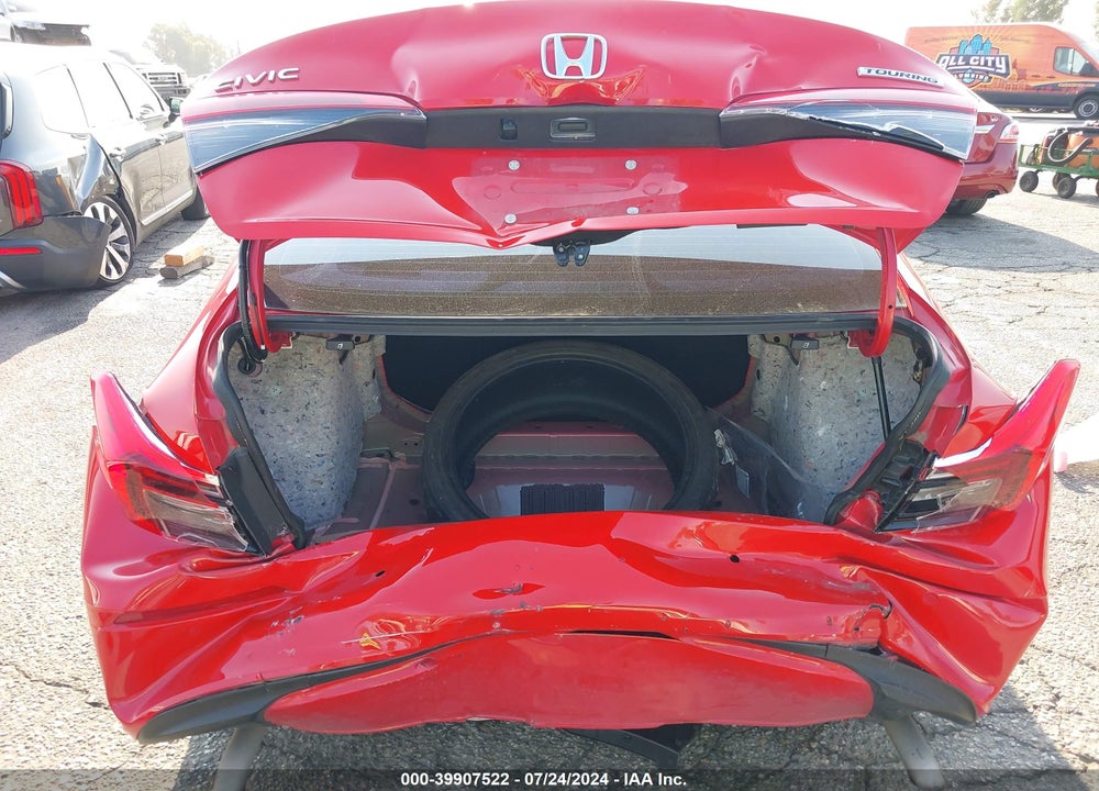 2022 HONDA CIVIC TOURING VIN: 2HGFE1F96NH316451