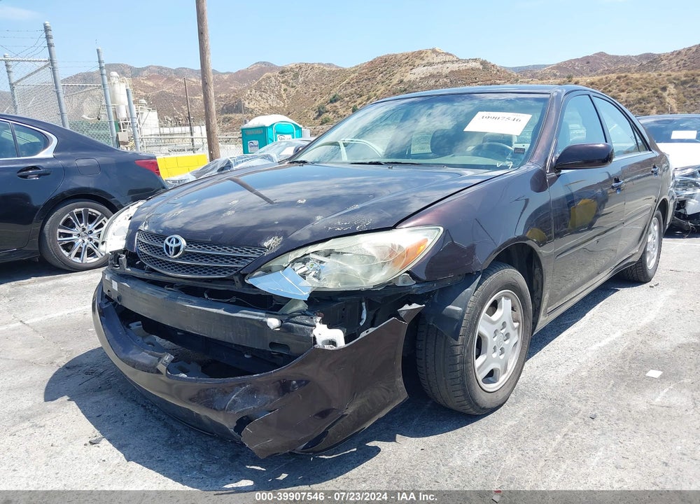 2002 TOYOTA CAMRY LE VIN: JTDBE32K020026479