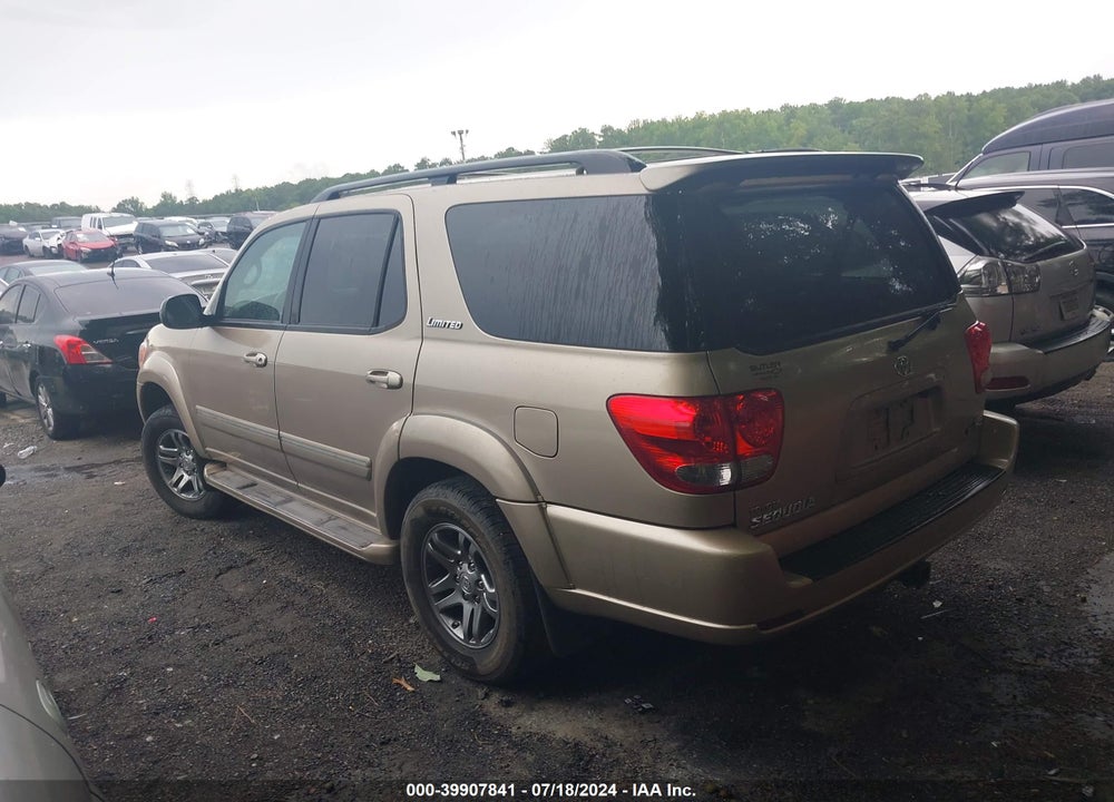 2007 TOYOTA SEQUOIA LIMITED V8 VIN: 5TDZT38A47S291235