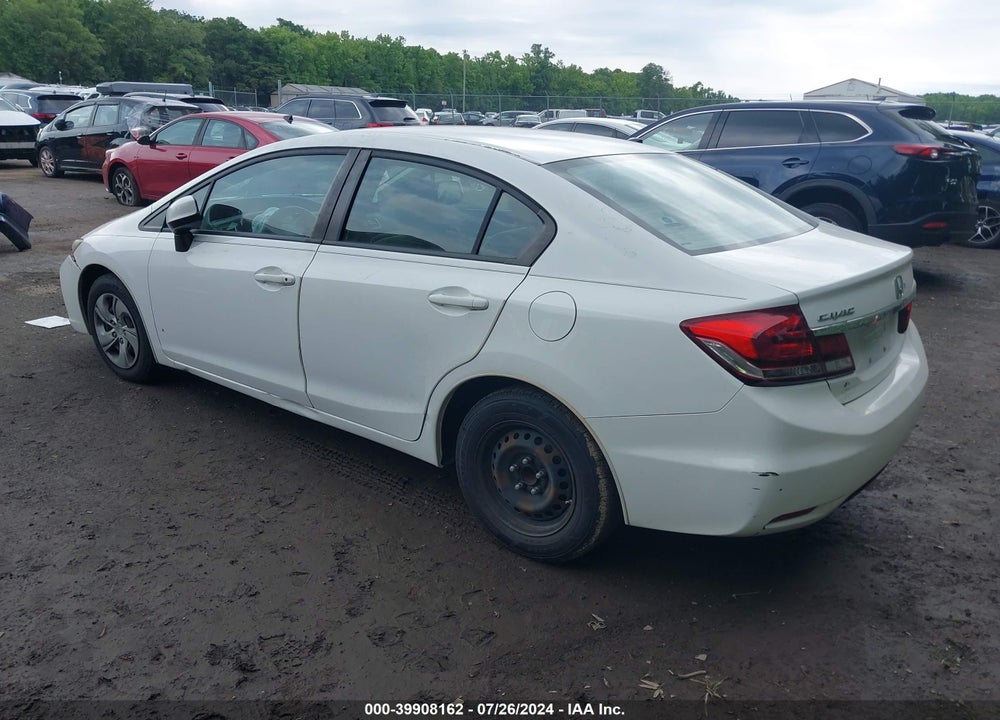 2013 HONDA CIVIC LX VIN: 19XFB2F51DE092459