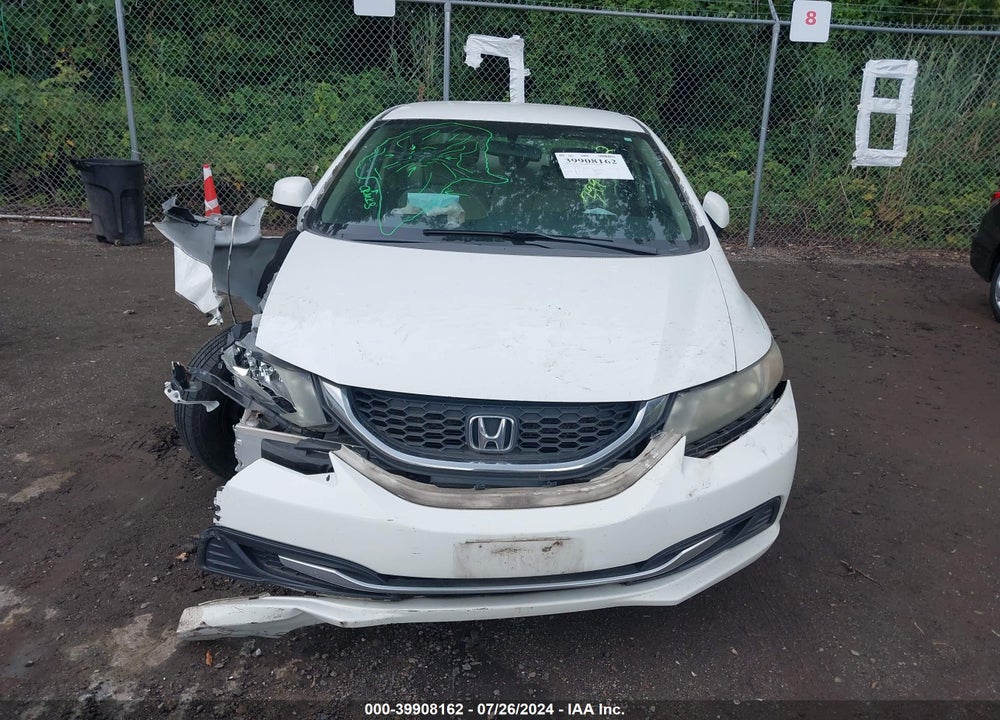 2013 HONDA CIVIC LX VIN: 19XFB2F51DE092459