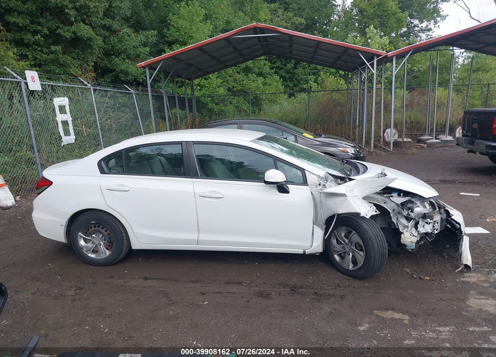 2013 HONDA CIVIC LX VIN: 19XFB2F51DE092459