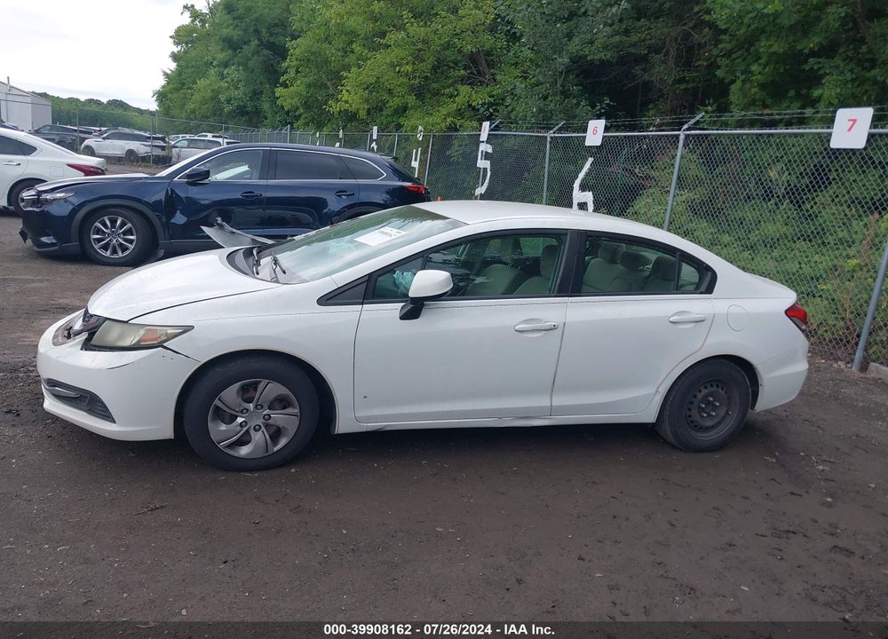 2013 HONDA CIVIC LX VIN: 19XFB2F51DE092459