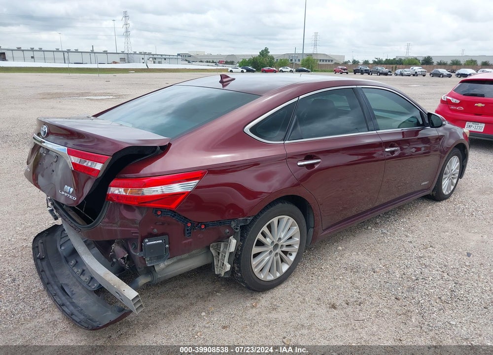 2014 TOYOTA AVALON HYBRID LIMITED VIN: 4T1BD1EB1EU034876