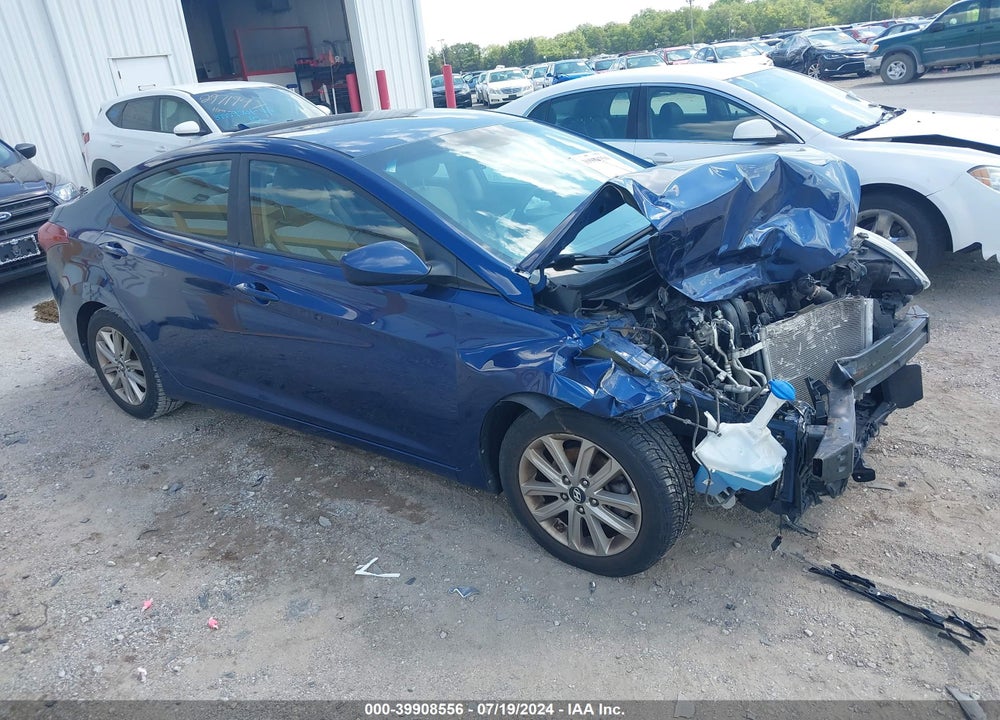 2016 HYUNDAI ELANTRA SE VIN: 5NPDH4AE9GH652625