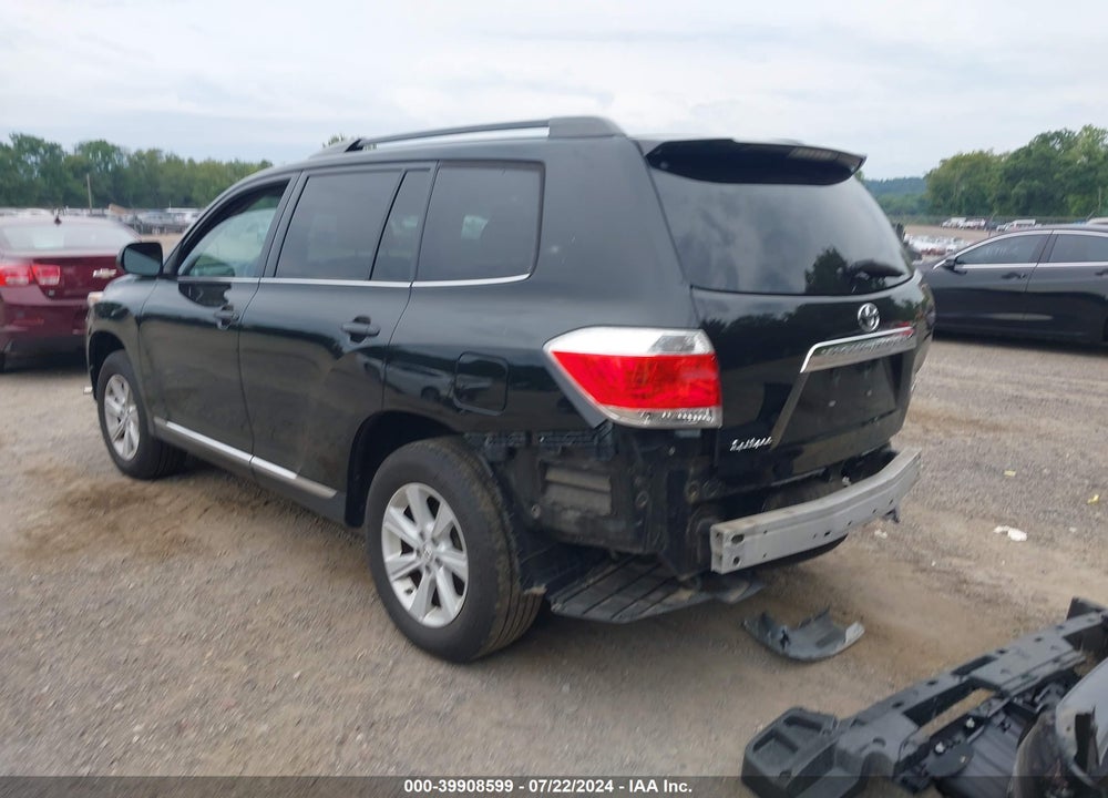 2013 TOYOTA HIGHLANDER SE V6 VIN: 5TDBK3EH4DS256650