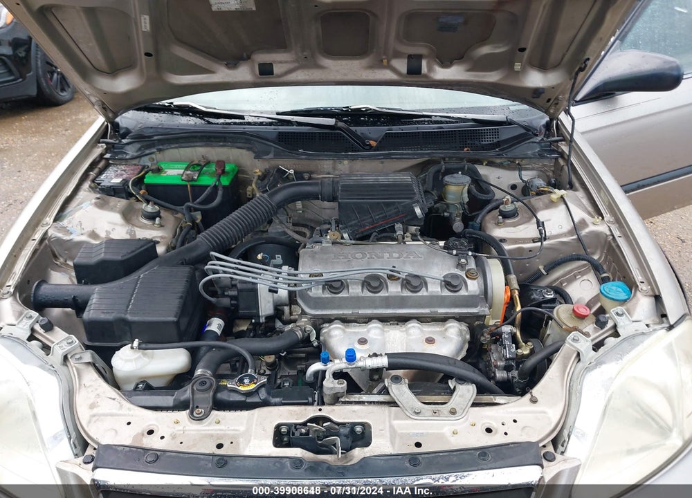 2000 HONDA CIVIC DX VIN: 1HGEJ6620YL001675
