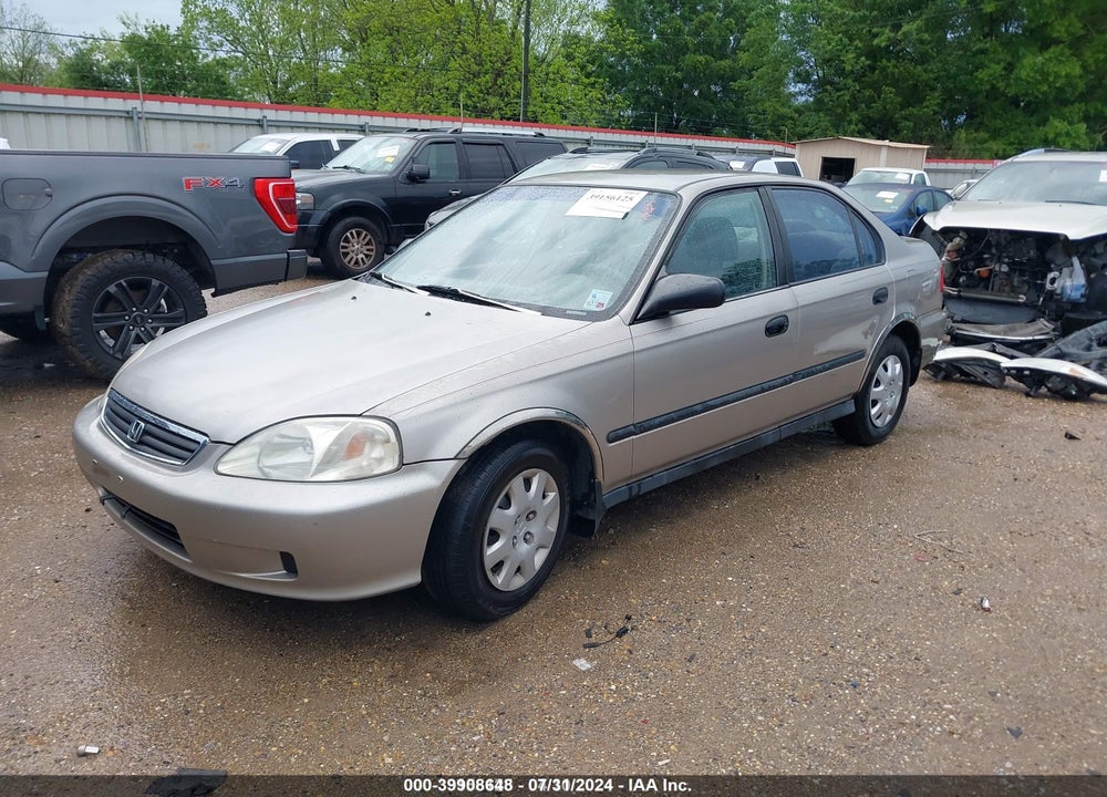 2000 HONDA CIVIC DX VIN: 1HGEJ6620YL001675