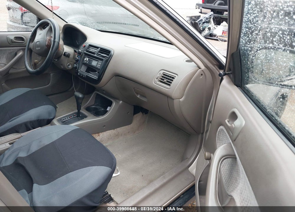 2000 HONDA CIVIC DX VIN: 1HGEJ6620YL001675