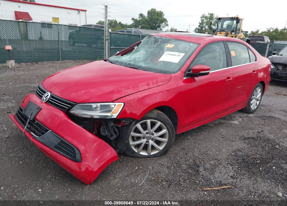 2014 VOLKSWAGEN JETTA 1.8T SE VIN: 3VWD17AJ1EM412198