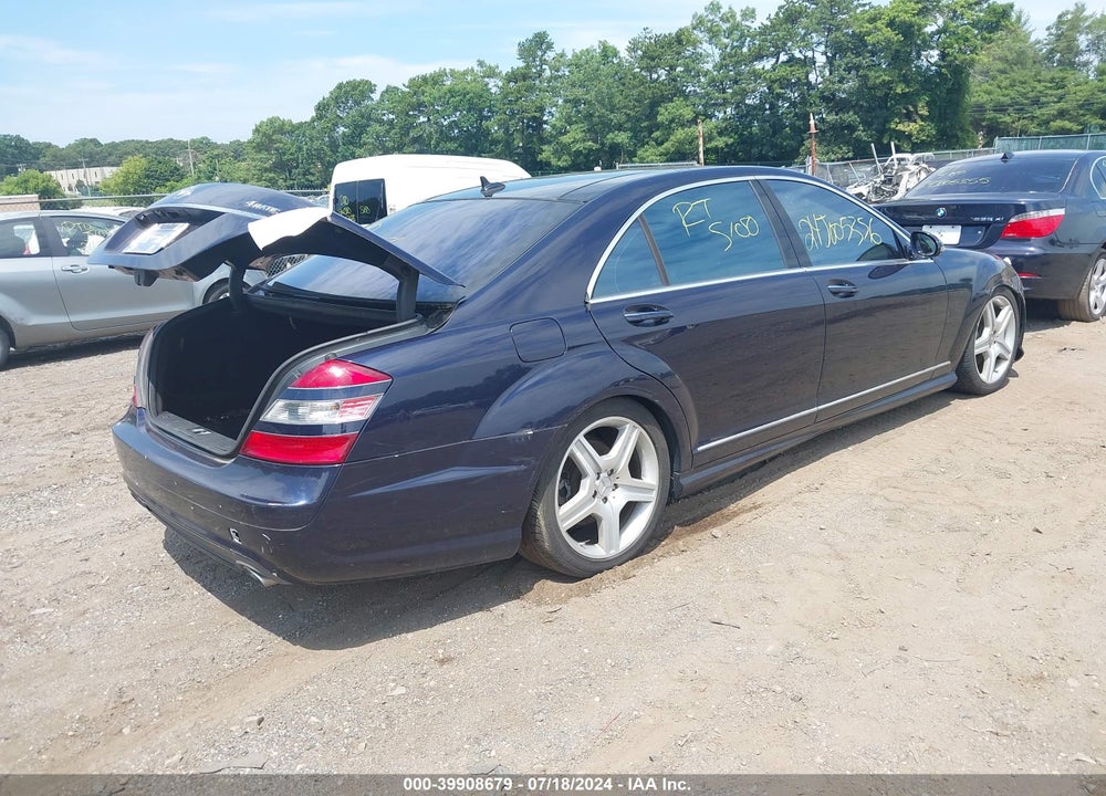 2008 MERCEDES-BENZ S 550 4MATIC VIN: WDDNG86X98A222052