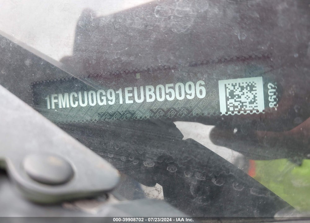 2014 FORD ESCAPE SE VIN: 1FMCU0G91EUB05096