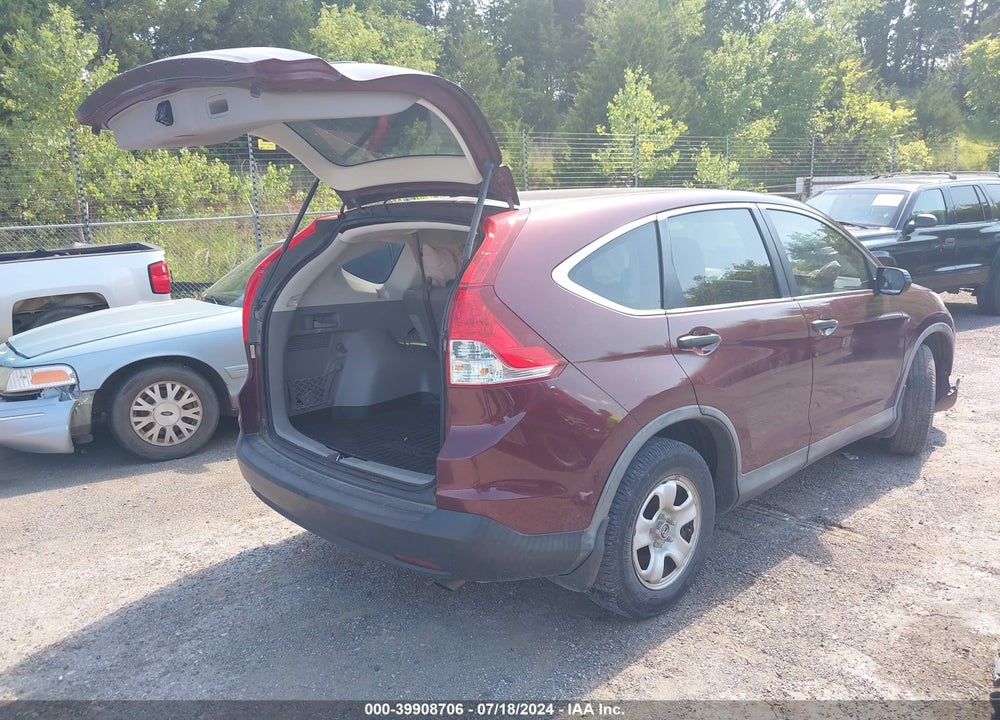 2012 HONDA CR-V LX VIN: 5J6RM3H31CL031508