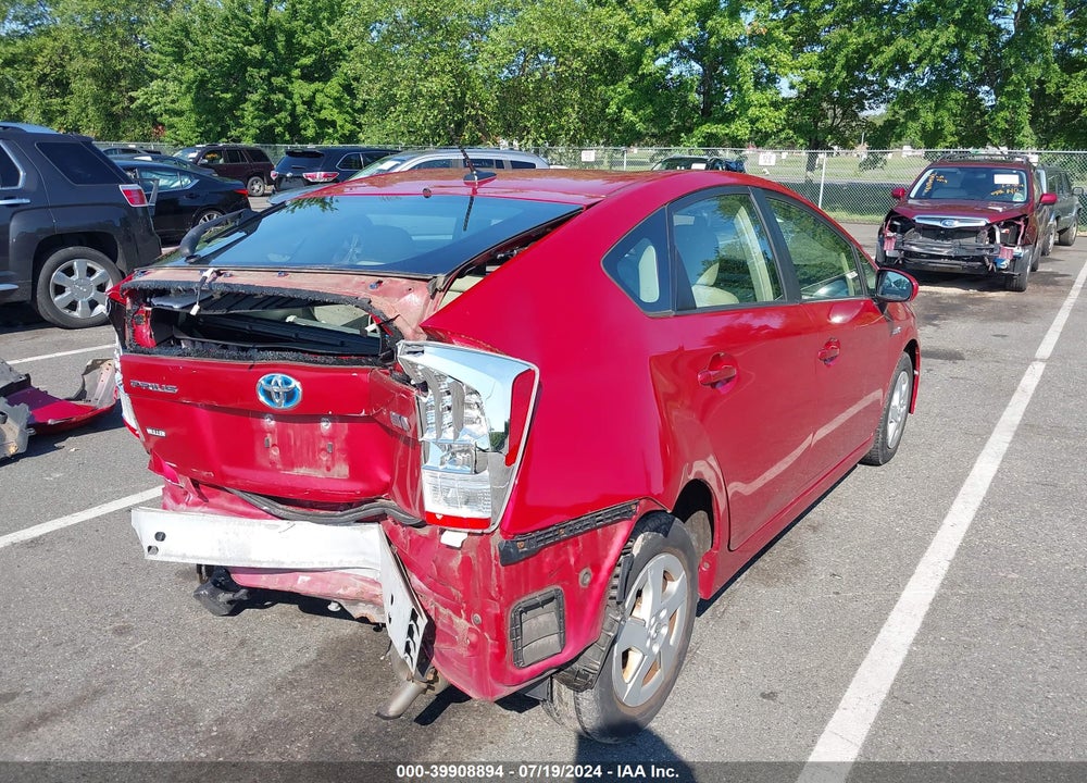 2011 TOYOTA PRIUS TWO VIN: JTDKN3DU9B1384351