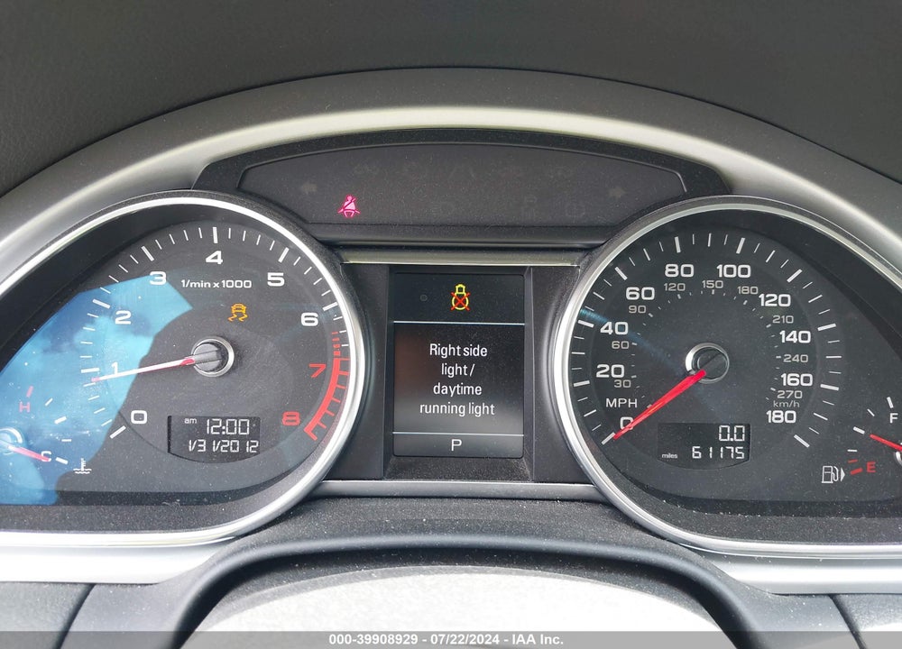 2013 AUDI Q7 3.0T PREMIUM VIN: WA1LGAFE5DD011084