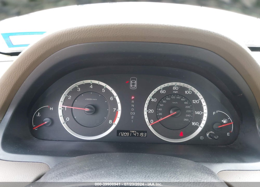 2008 HONDA ACCORD 2.4 EX-L VIN: 1HGCP268X8A002587