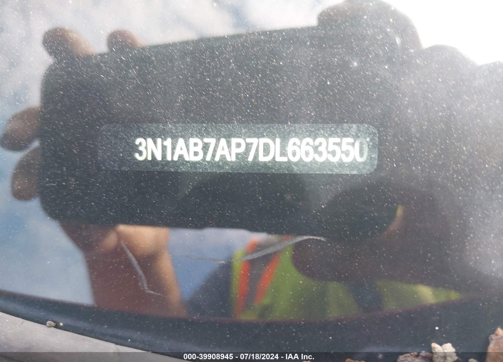 2013 NISSAN SENTRA SR VIN: 3N1AB7AP7DL663550