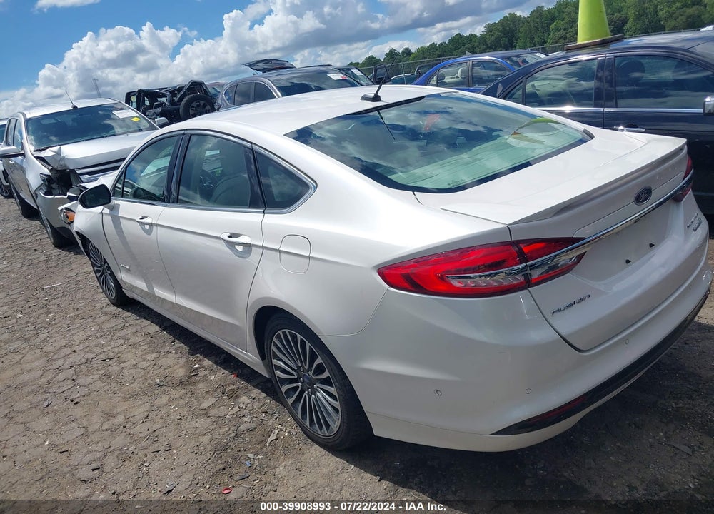 2018 FORD FUSION HYBRID PLATINUM VIN: 3FA6P0RU8JR145323