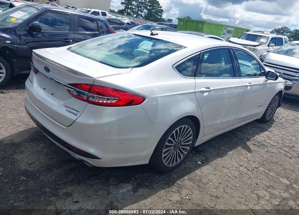 2018 FORD FUSION HYBRID PLATINUM VIN: 3FA6P0RU8JR145323