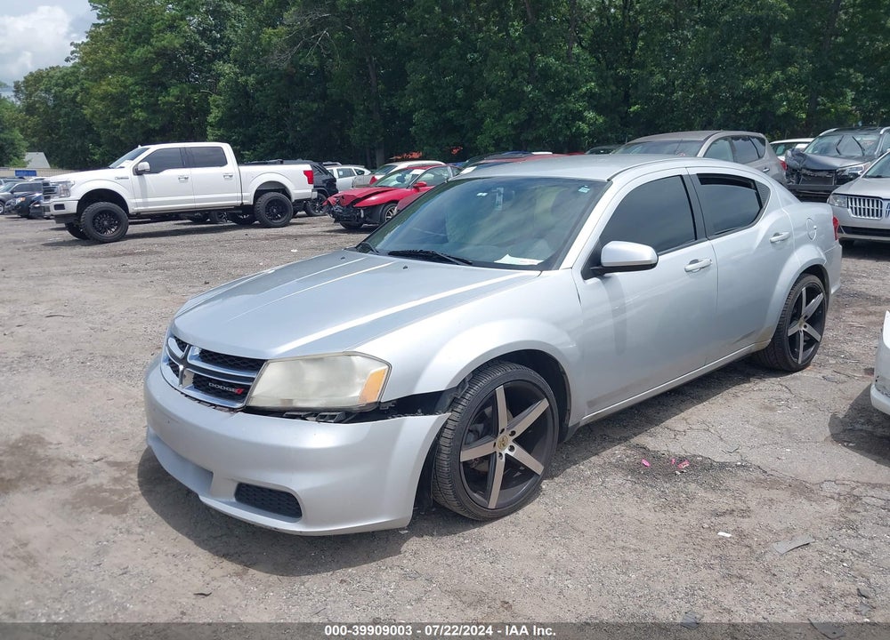 2012 DODGE AVENGER SXT VIN: 1C3CDZCB1CN230662