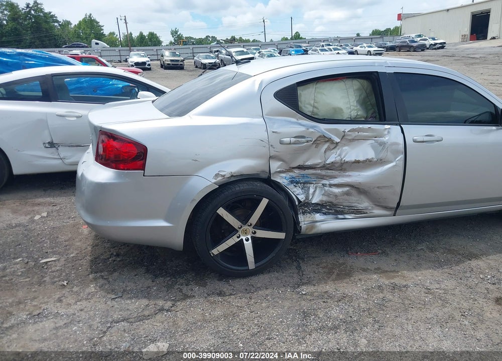 2012 DODGE AVENGER SXT VIN: 1C3CDZCB1CN230662