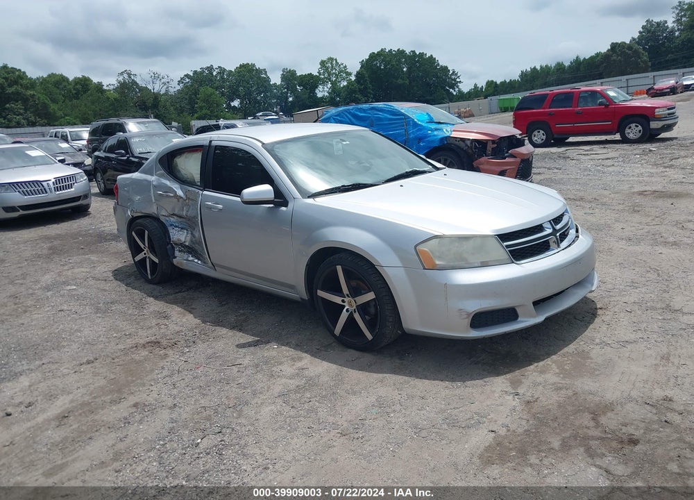 2012 DODGE AVENGER SXT VIN: 1C3CDZCB1CN230662