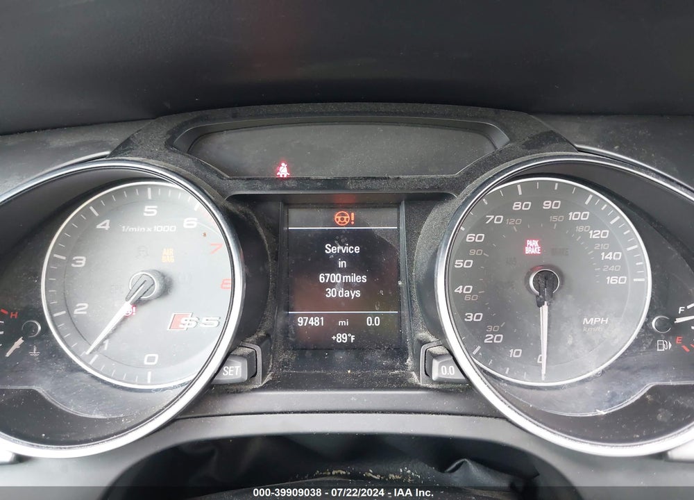 2015 AUDI S5 3.0T PREMIUM PLUS VIN: WAUGGAFR3FA025691