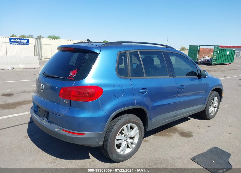 2017 VOLKSWAGEN TIGUAN 2.0T S VIN: WVGAV7AX0HW505910