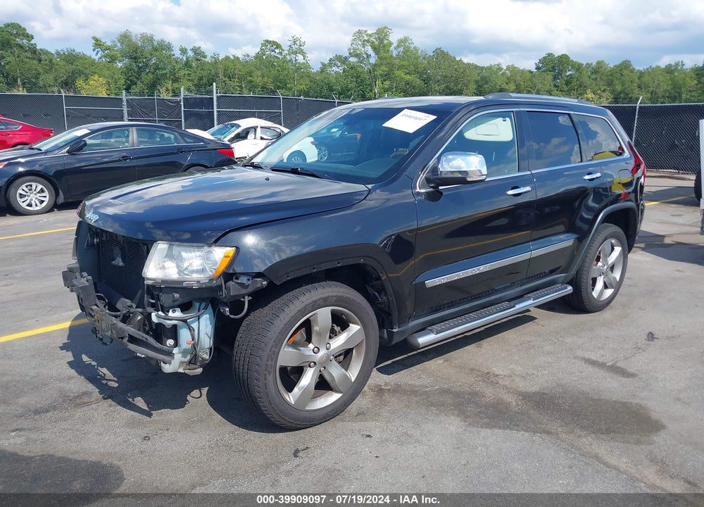 2012 JEEP GRAND CHEROKEE OVERLAND VIN: 1C4RJECG8CC327811