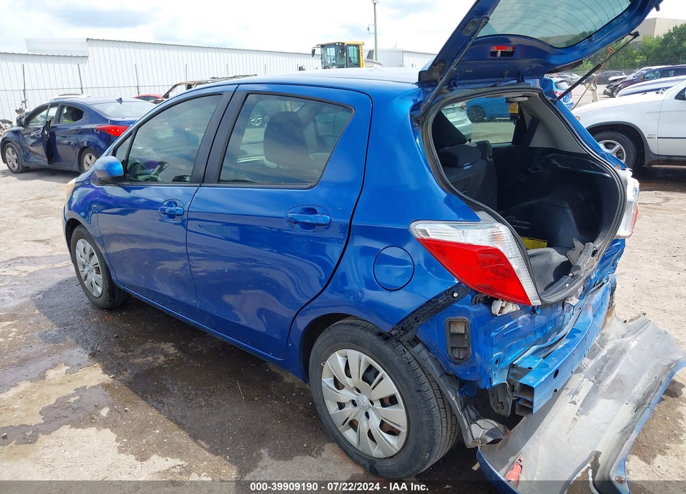 2012 TOYOTA YARIS LE VIN: JTDKTUD35CD509137