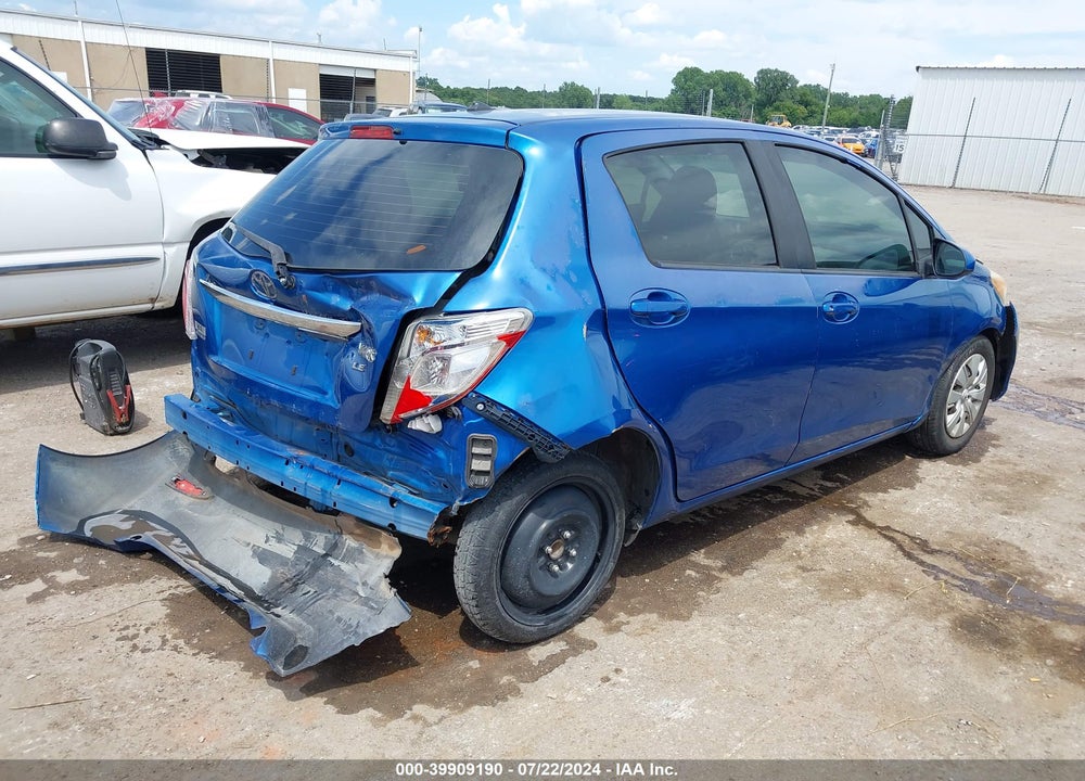 2012 TOYOTA YARIS LE VIN: JTDKTUD35CD509137