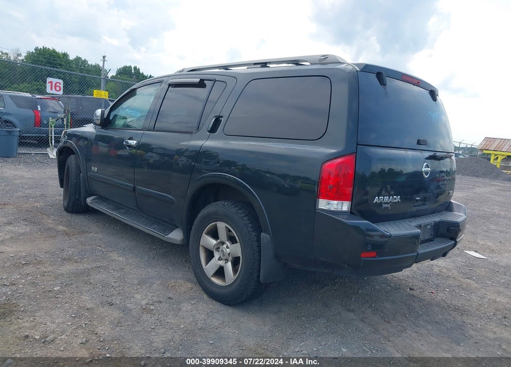 2008 NISSAN ARMADA SE VIN: 5N1AA08C88N615678