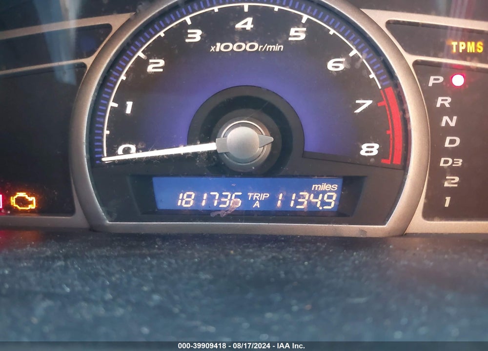 2008 HONDA CIVIC SDN LX VIN: 1HGFA165X8L066650