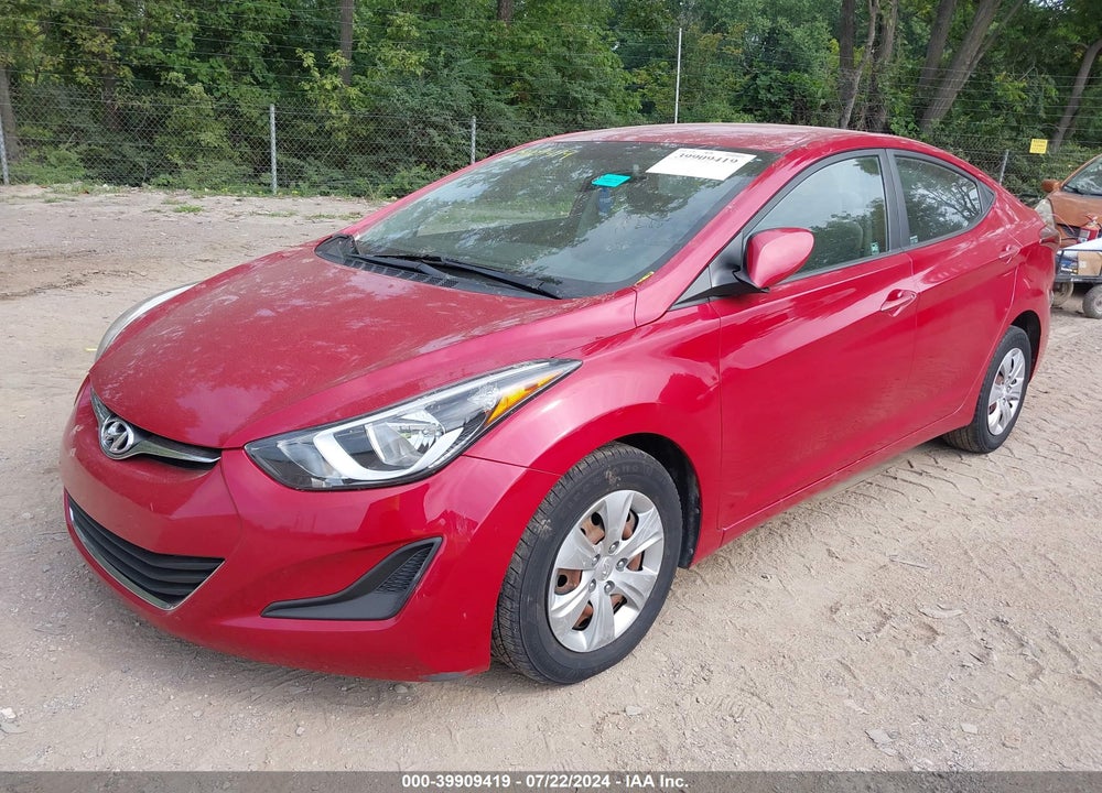 2016 HYUNDAI ELANTRA SE VIN: KMHDH4AE9GU541204