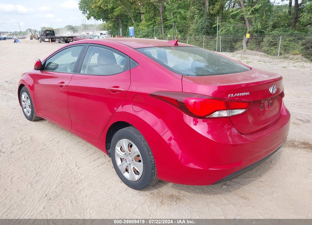 2016 HYUNDAI ELANTRA SE VIN: KMHDH4AE9GU541204