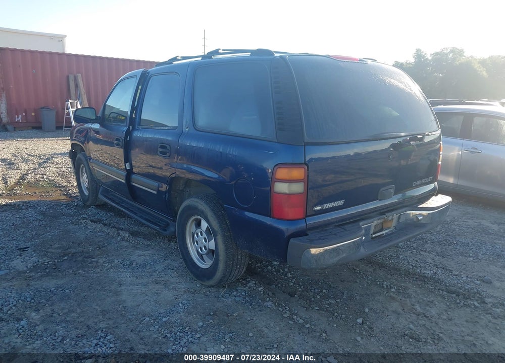 2002 CHEVROLET TAHOE LS VIN: 1GNEC13Z42R121293