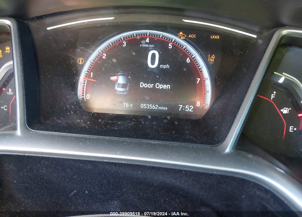 2019 HONDA CIVIC SPORT VIN: 19XFC2E85KE009198