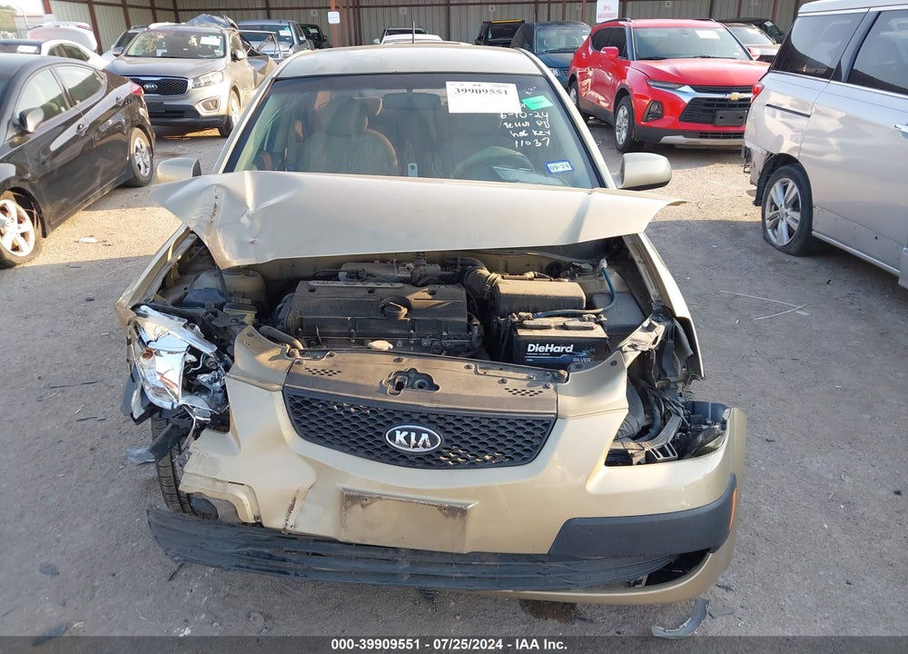 2009 KIA RIO LX VIN: KNADE223296575777