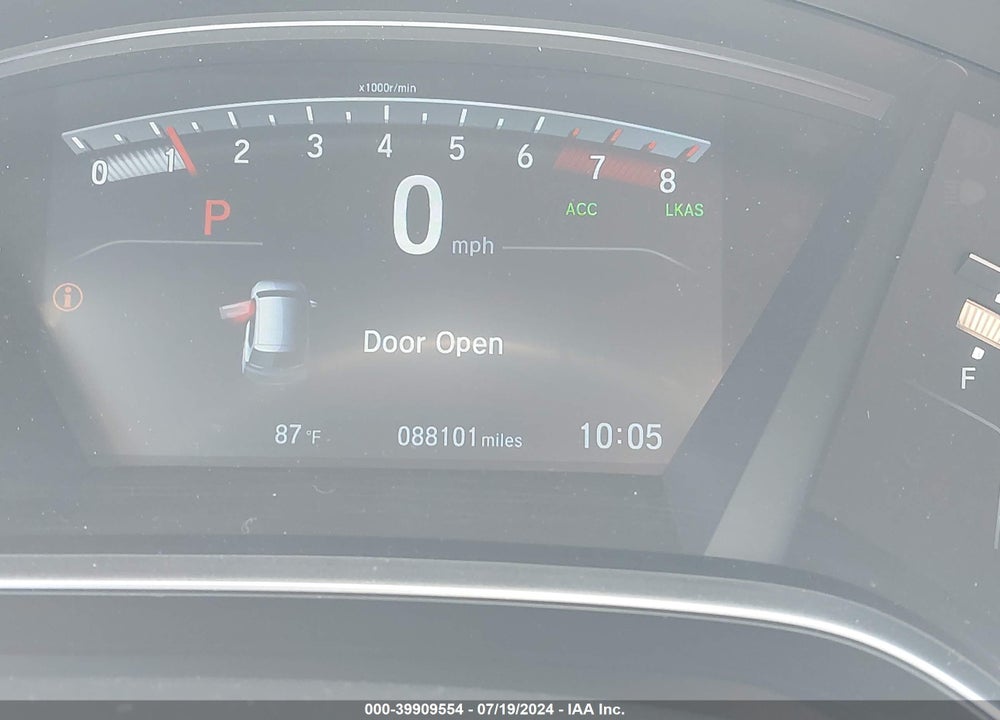 2019 HONDA CR-V EX-L VIN: 2HKRW2H8XKH673203