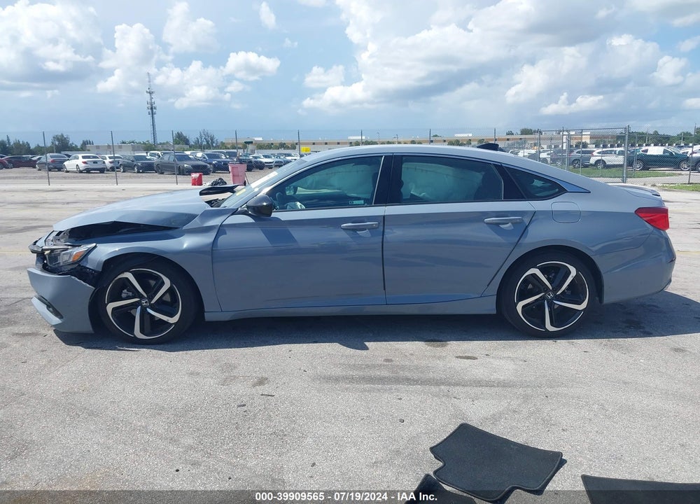 2022 HONDA ACCORD SPORT VIN: 1HGCV1F3XNA121174