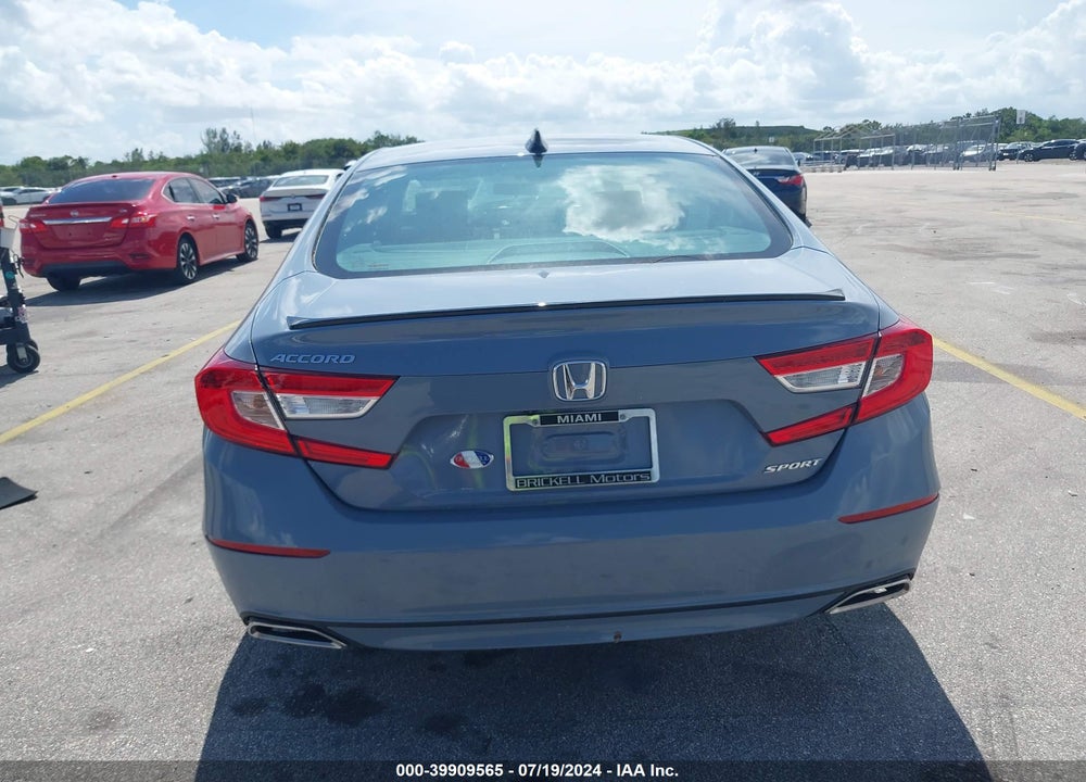 2022 HONDA ACCORD SPORT VIN: 1HGCV1F3XNA121174