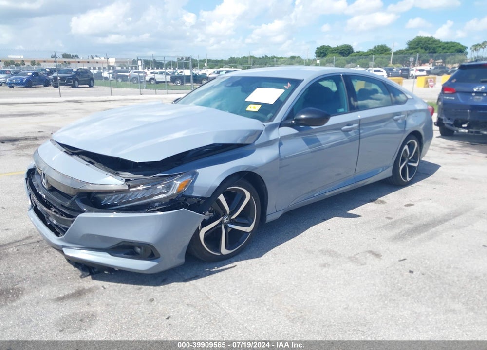 2022 HONDA ACCORD SPORT VIN: 1HGCV1F3XNA121174
