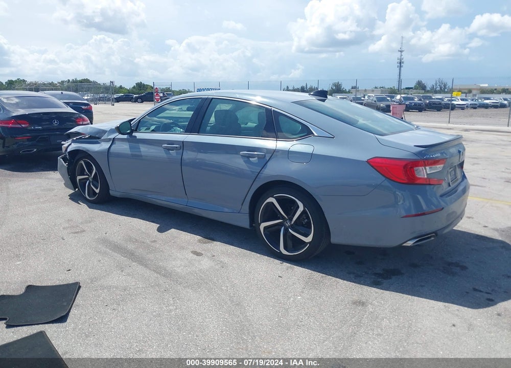 2022 HONDA ACCORD SPORT VIN: 1HGCV1F3XNA121174