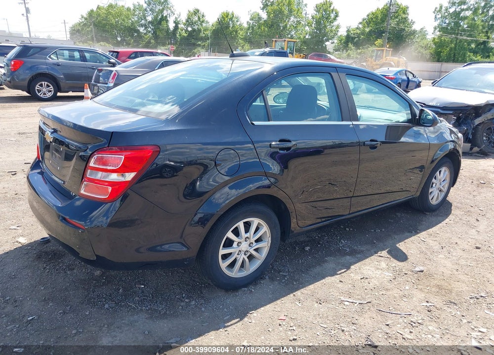 2018 CHEVROLET SONIC LT AUTO VIN: 1G1JD5SH6J4109686