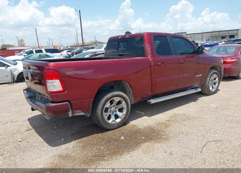 2021 RAM 1500 LONE STAR QUAD CAB 4X2 6'4 BOX VIN: 1C6RREBT2MN801983