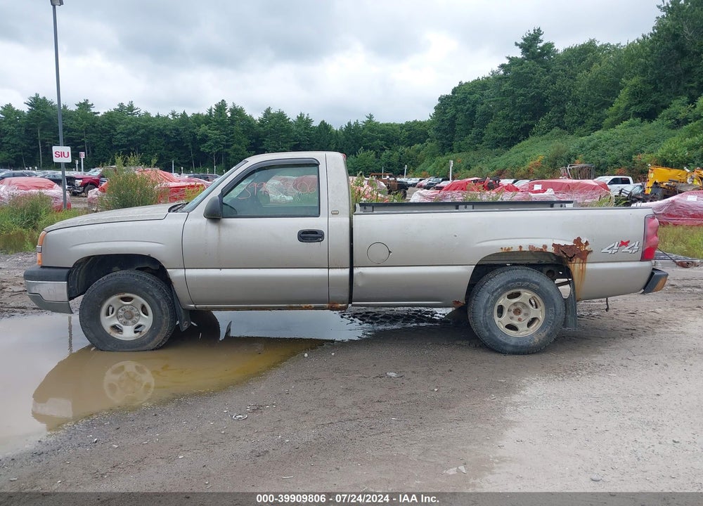 2003 CHEVROLET SILVERADO 1500 WORK TRUCK VIN: 1GCEK14V93Z168389